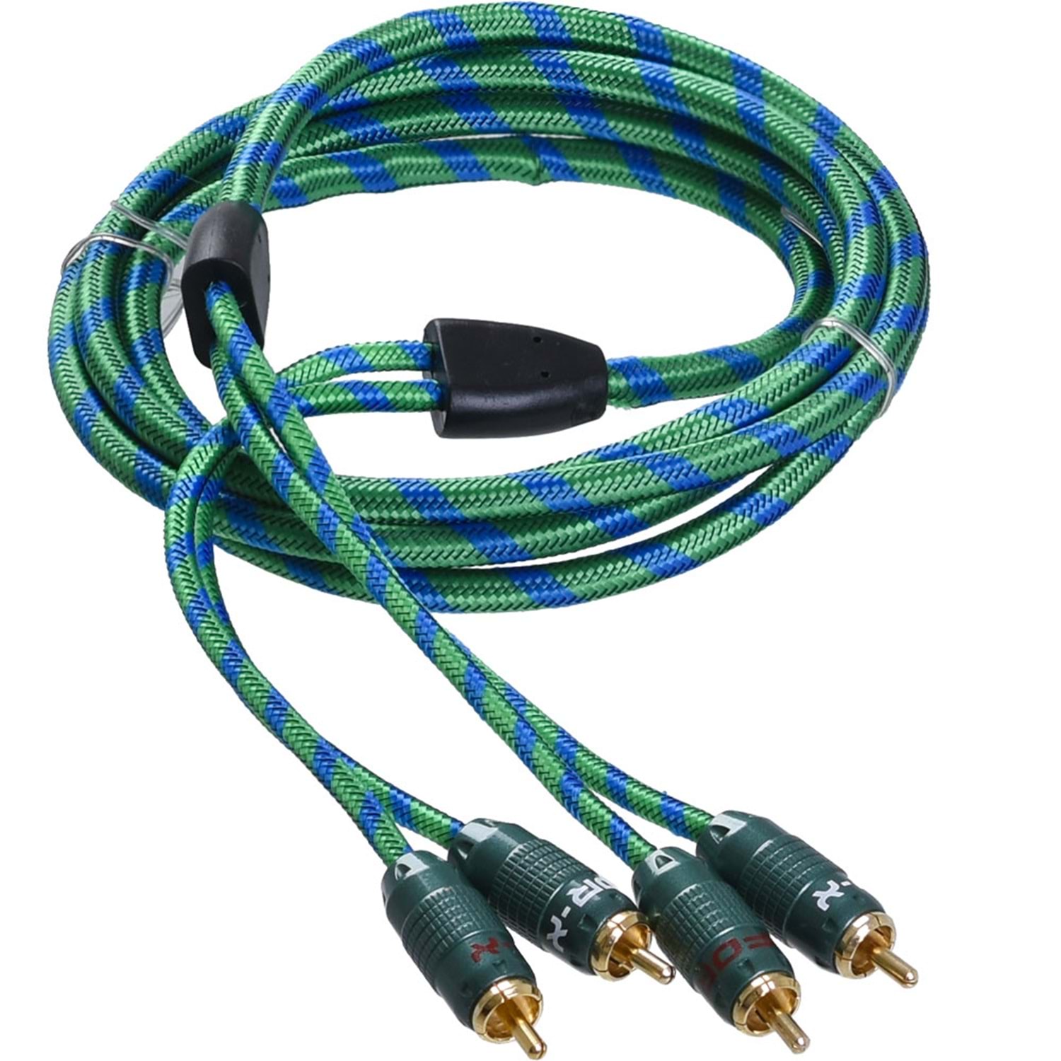 amfi rca kablosu 5 mt ipek sargılı 