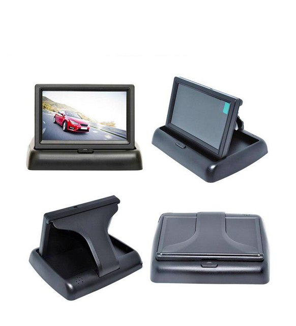 KATLANIR EKRANLI 4,3 HD ARAÇ GERİ GÖRÜŞ KAMERA MONİTÖRÜ